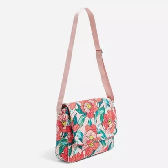 Vera Bradley Messenger Bag Vintage Floral with padded Laptop Compartment - Picture 2 of 13